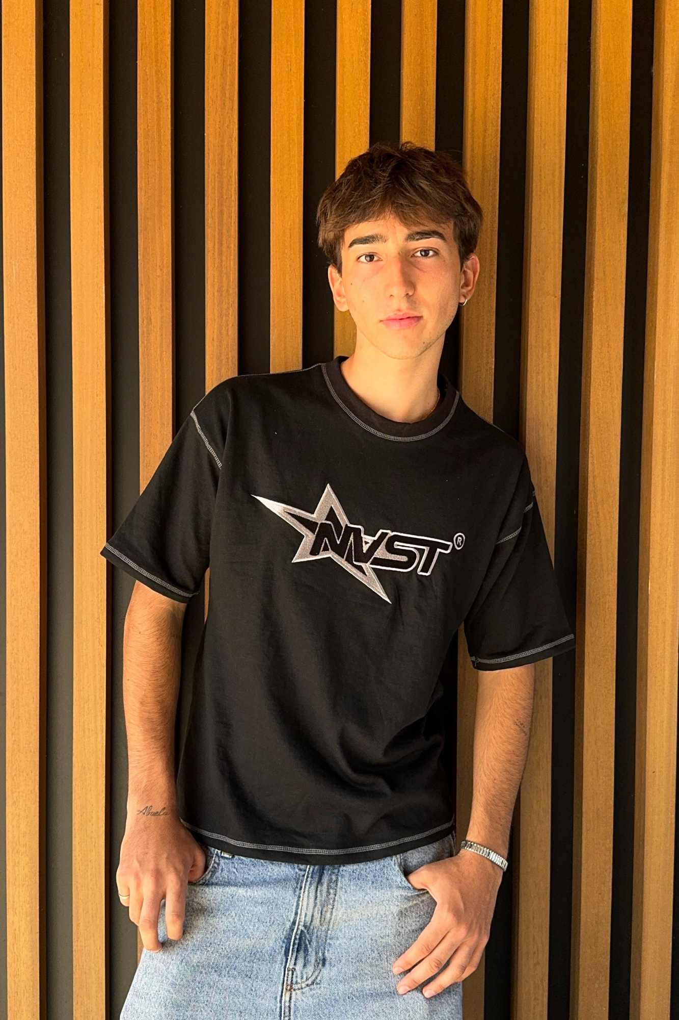 SHINING TEE BLACK