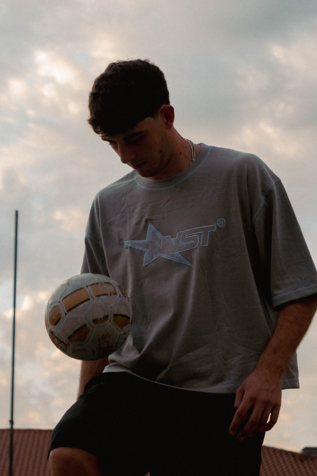 SHINING STAR TEE GREY