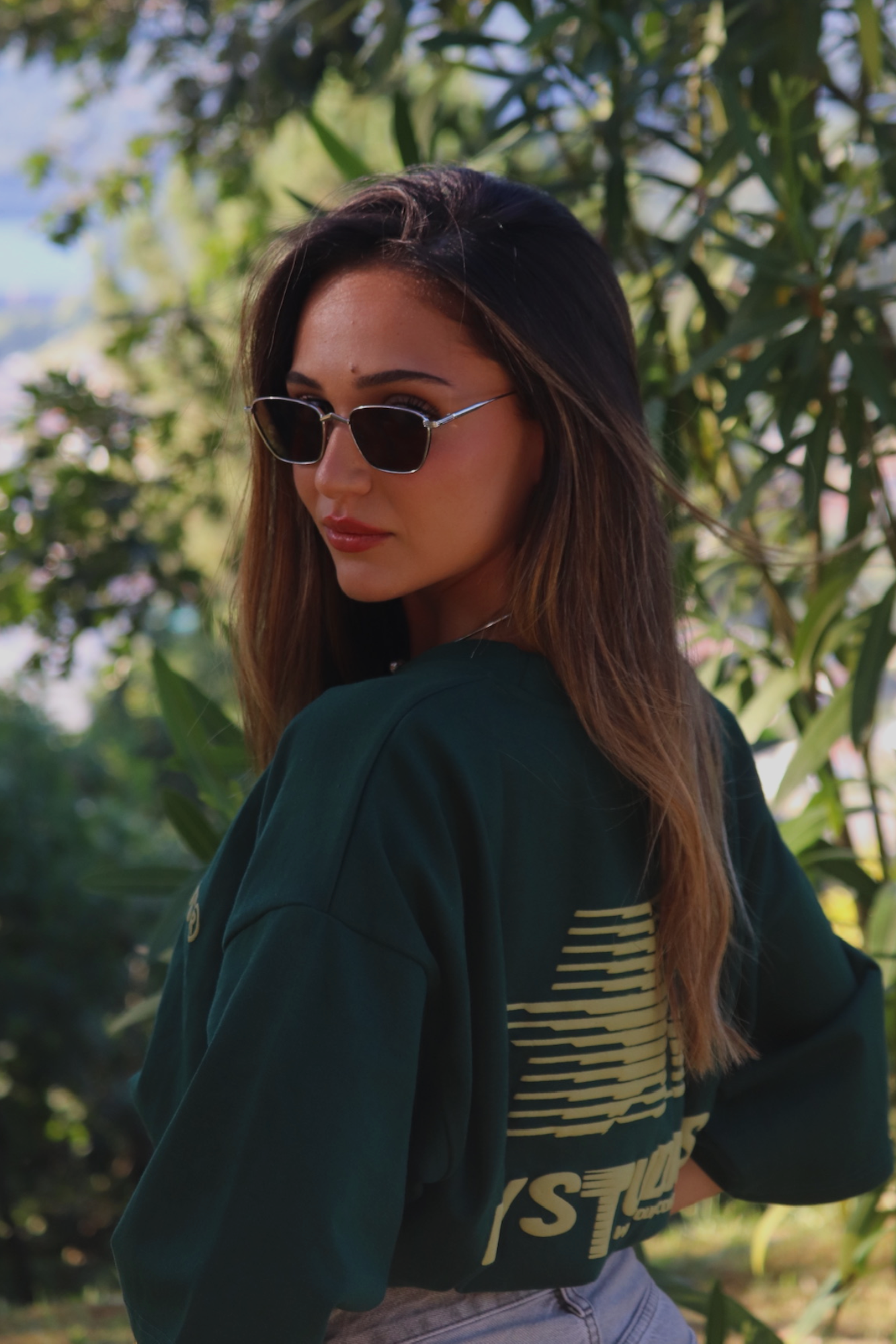SHOOTING STAR TEE GREEN