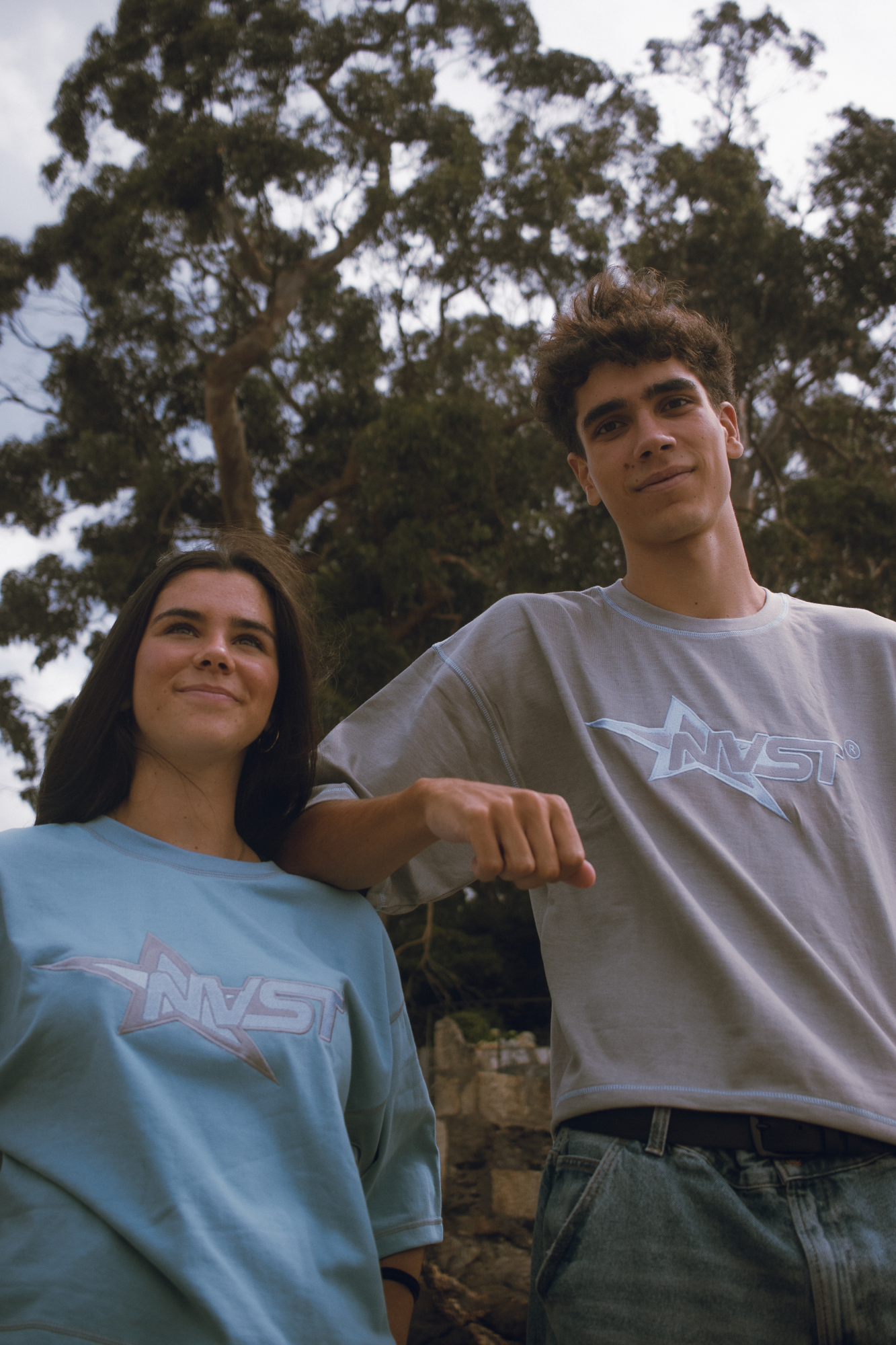 SHINING STAR TEE LIGHT BLUE