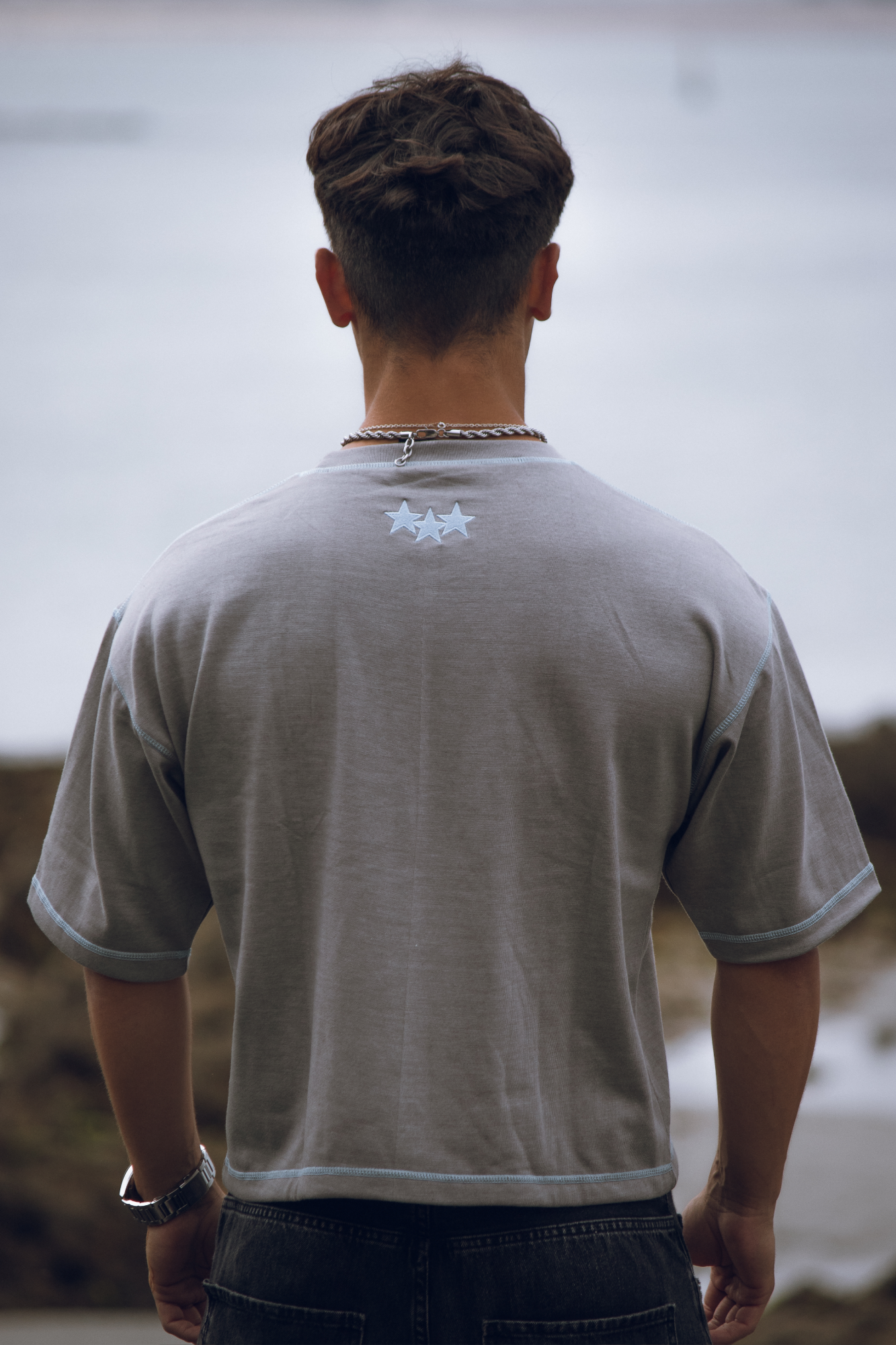 SHINING STAR TEE GREY