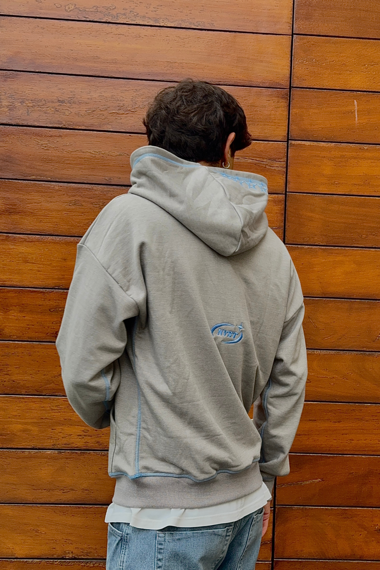STARRY ZIPPER GREY