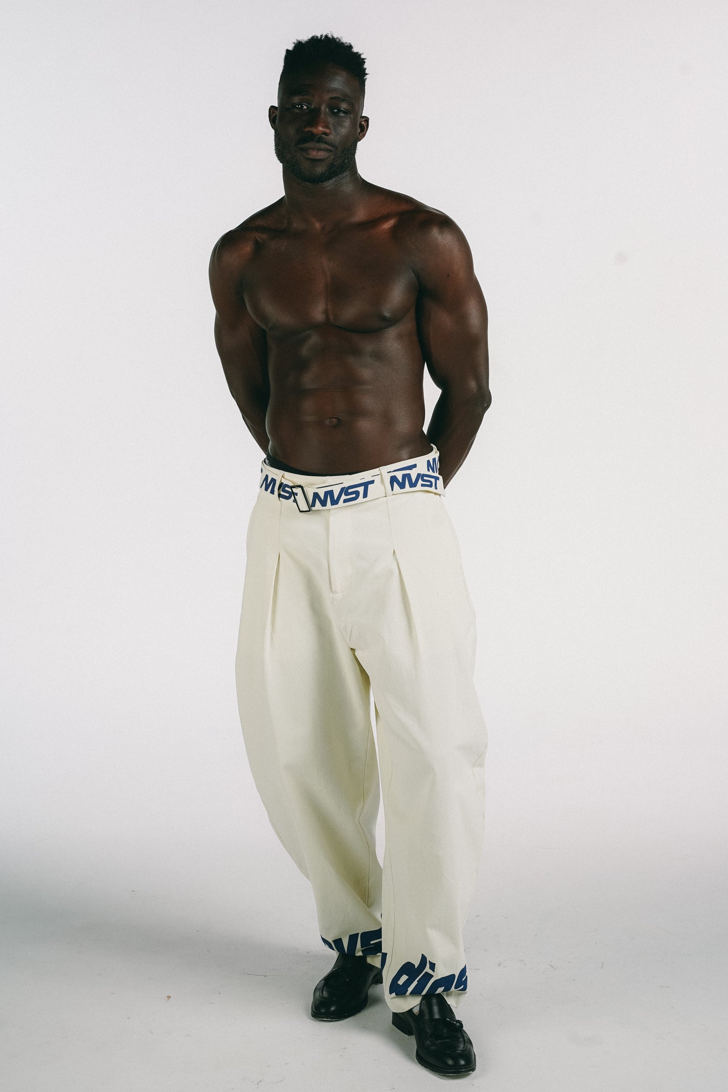 DON' AIRE MONOGRAM BELT BEIGE