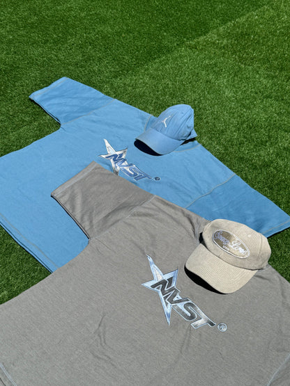 SHINING STAR TEE LIGHT BLUE