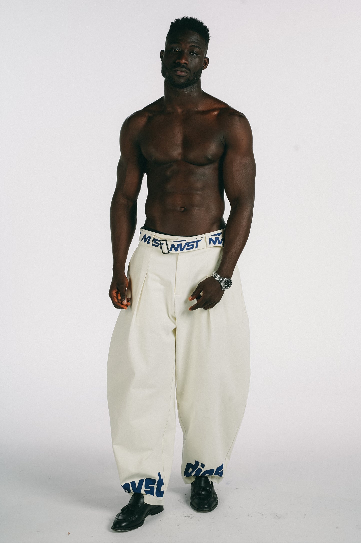 DON' AIRE MONOGRAM BELT BEIGE