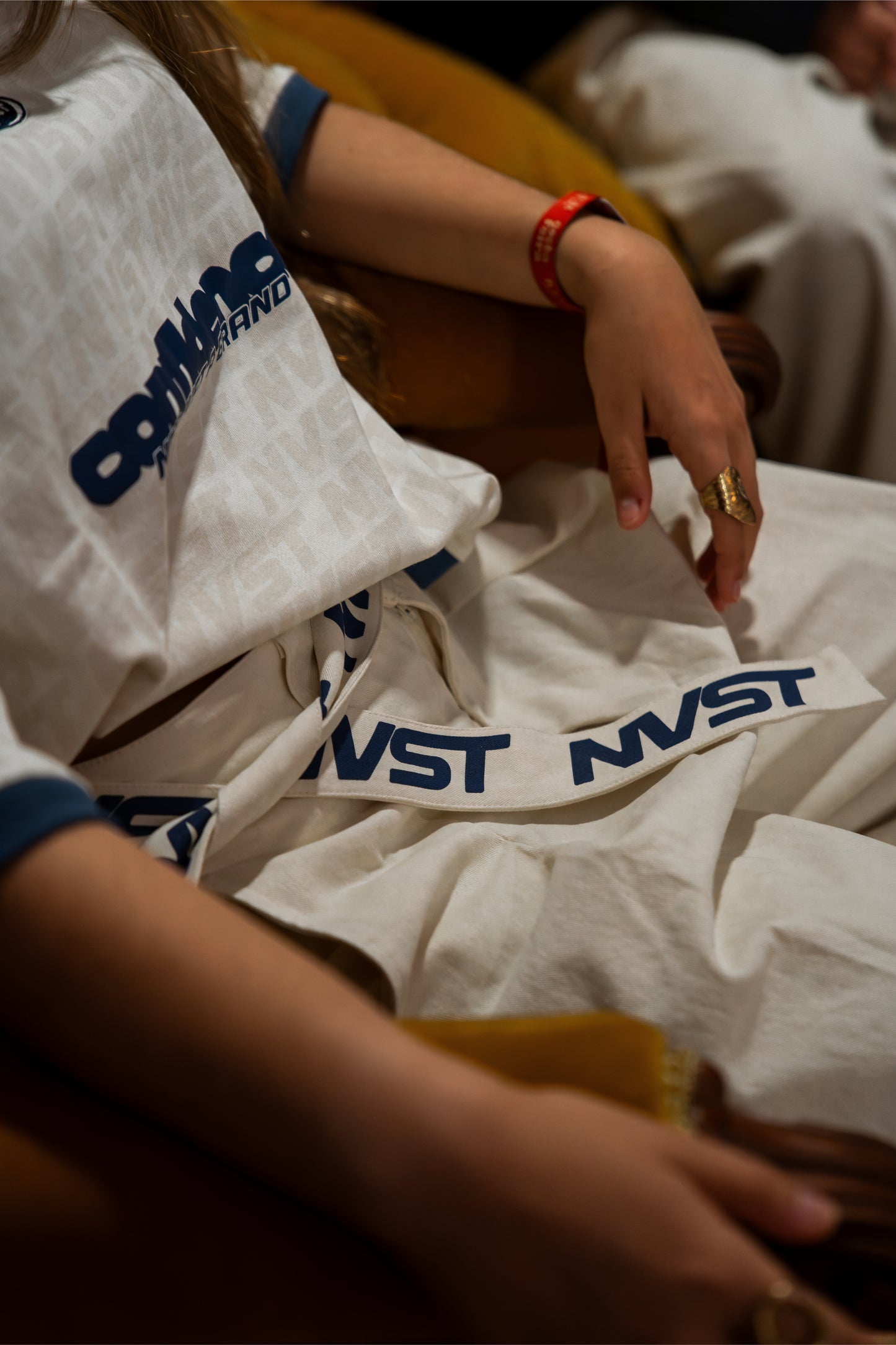 DON' AIRE MONOGRAM BELT BEIGE