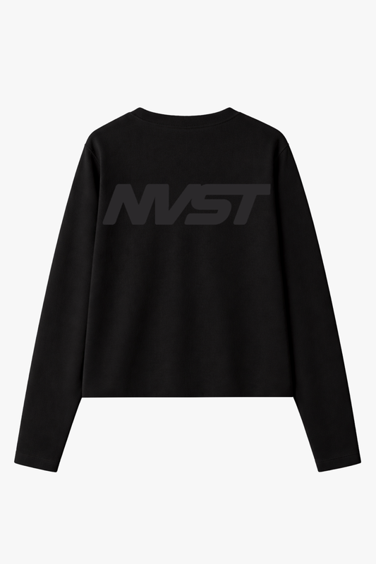 BLACK LONGSLEEVE REGULAR FIT CONFIDENCE