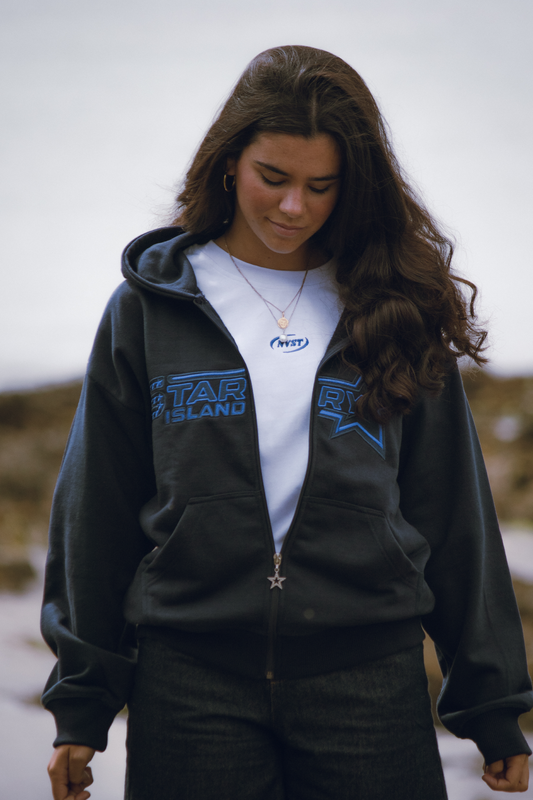 STARRY ZIPPER NAVY