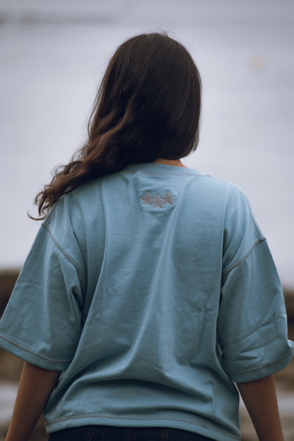 SHINING STAR TEE LIGHT BLUE