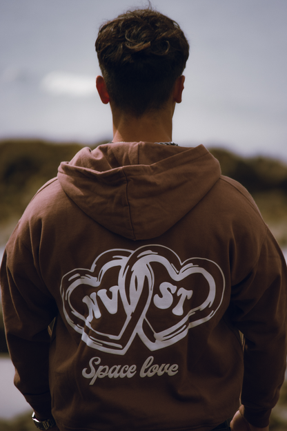 SPACE LOVE BROWN ZIP