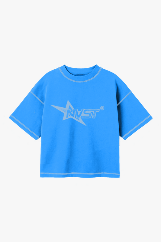 SHINING STAR TEE LIGHT BLUE